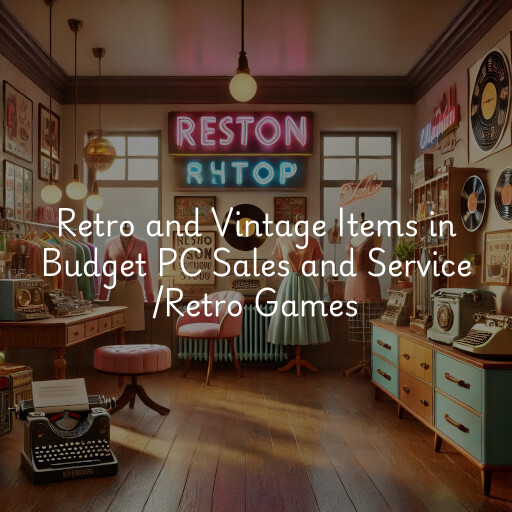 Retro and Vintage Items Budget PC Sales and Service /Retro Games