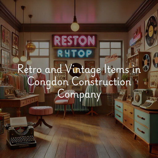 Retro and Vintage Items Congdon Construction Company