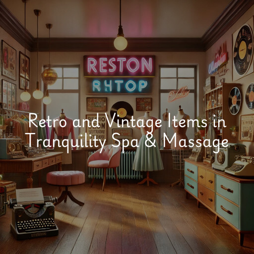 Retro and Vintage Items Tranquility Spa & Massage