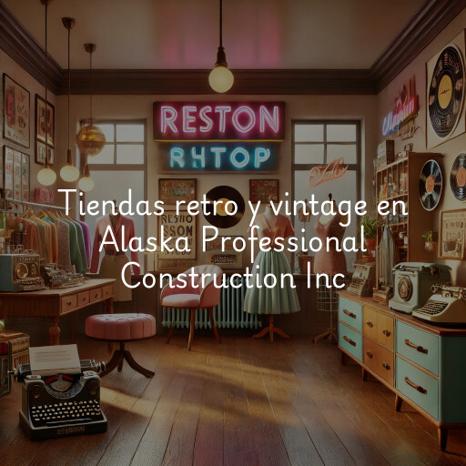 Tiendas retro y vintage en Alaska Professional Construction Inc